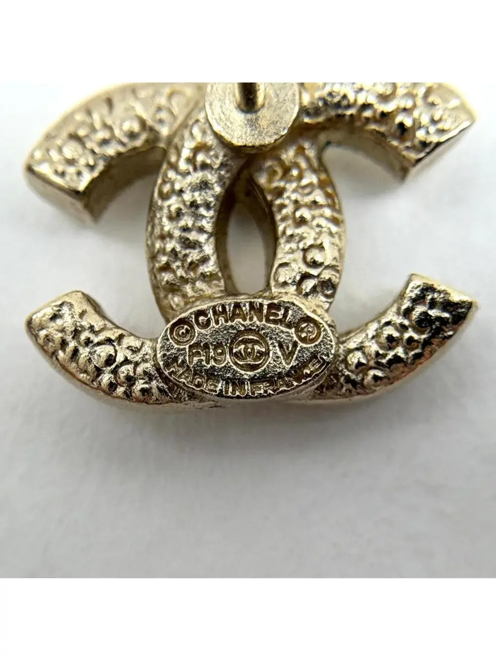 Chanel Cc Logo Earrings Metal #327537C11B
